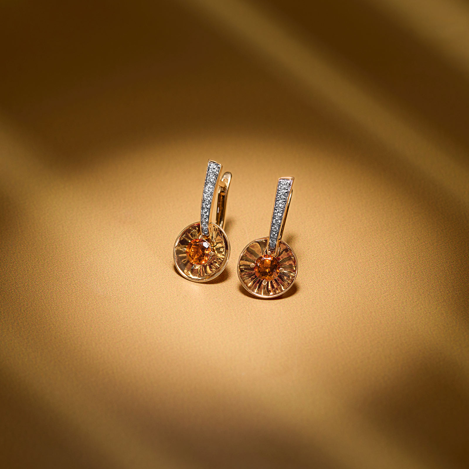 Glare Prism Gemstone Hoop Earrings
