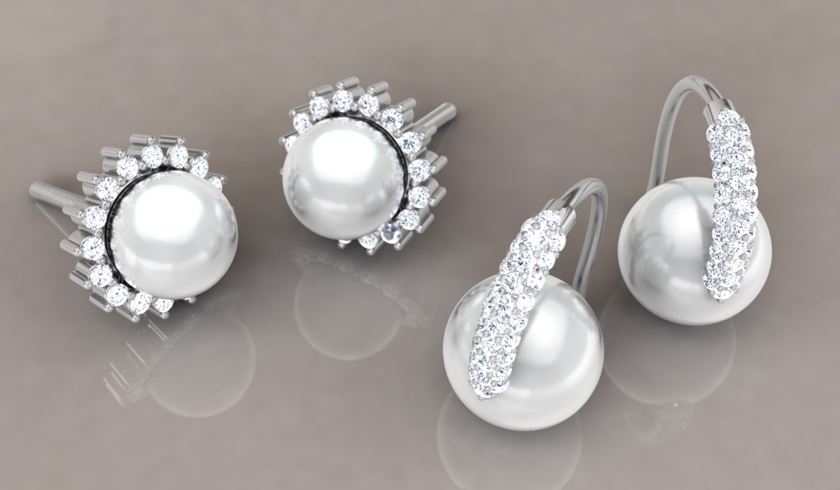 Pearl-Diamond-Earrings