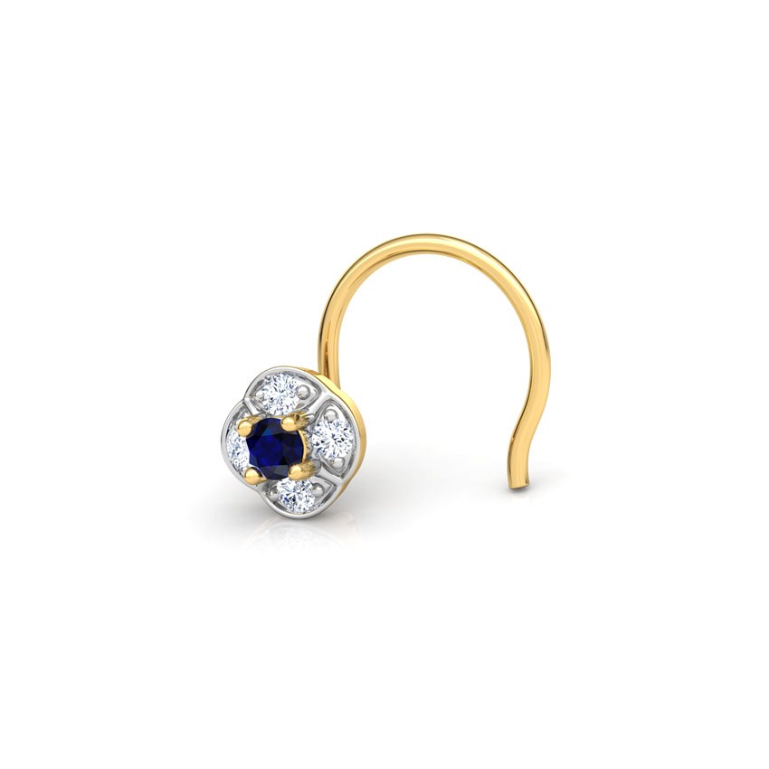 Kinjal Bloom Gemstone Nose Pin