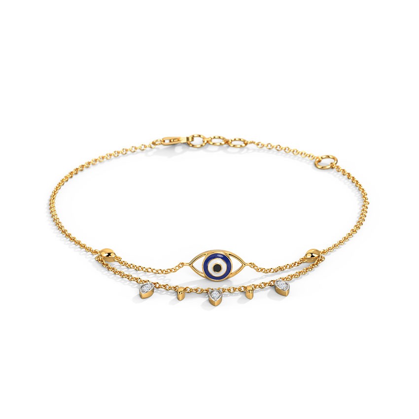 Divine Evil Eye Diamond Bracelet