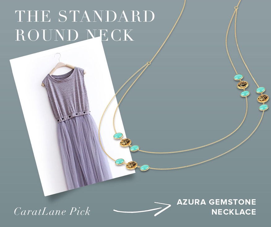 The-Standard-Round-neck & Azura Gemstone Necklace