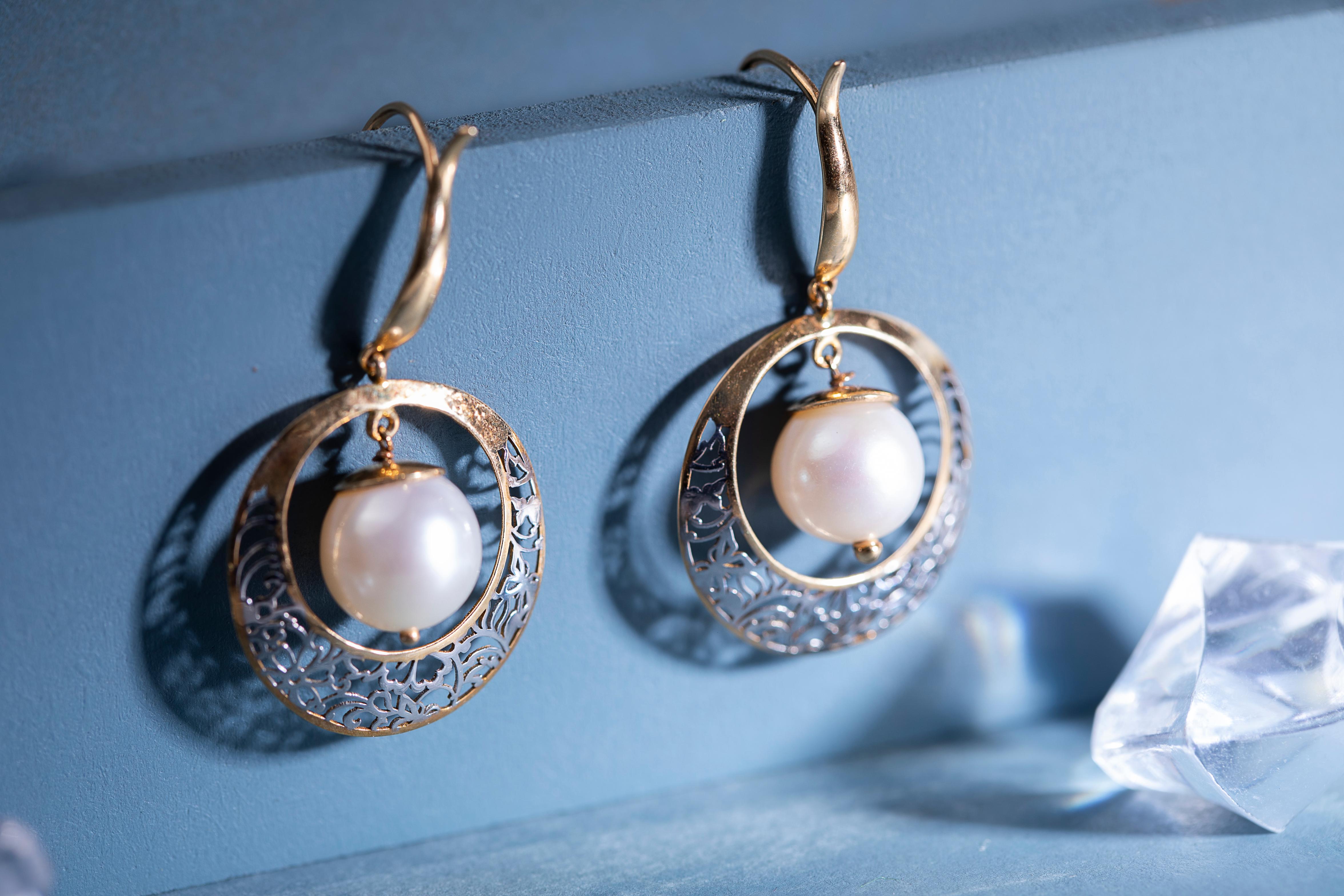 Elegant Rose gold AD Earrings // Party Wear Earrings // Earrings for girls  and women's // AD Long Earrings