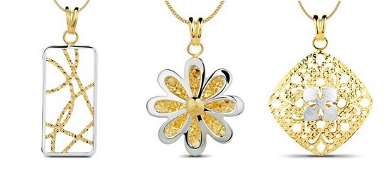 Italian gold pendants