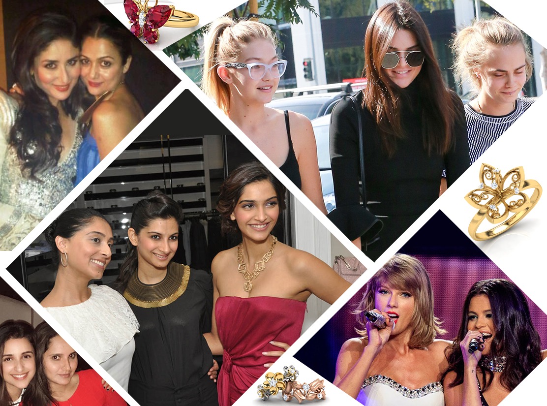 Celeb #girlsquads and their bauble style