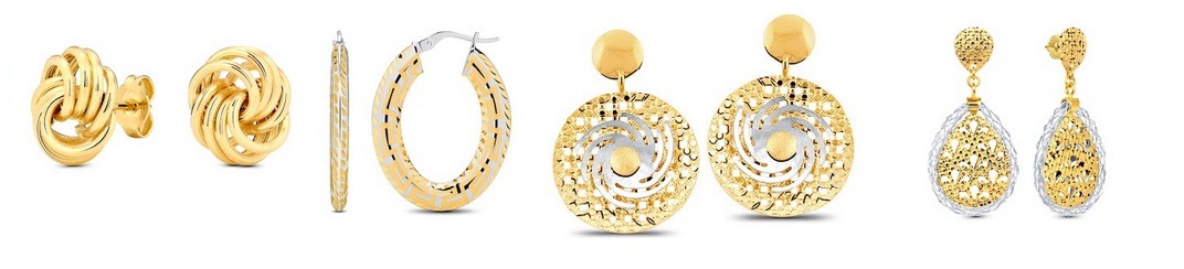 Italian gold earrings