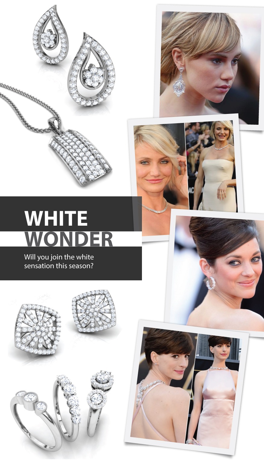 jewellry for white outfits