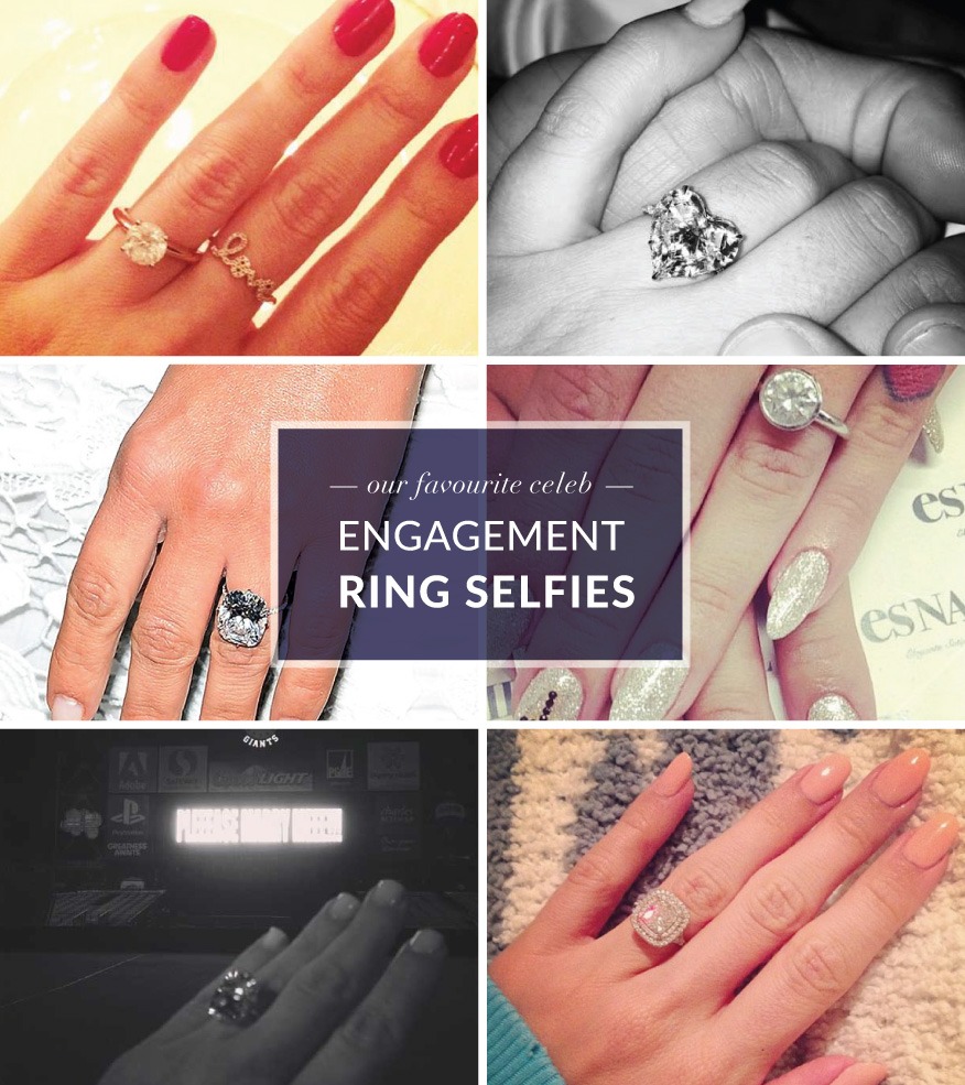 Celeb Engagement Ring Selfies
