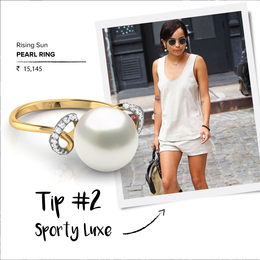 sporty luxe-Pearl Ring