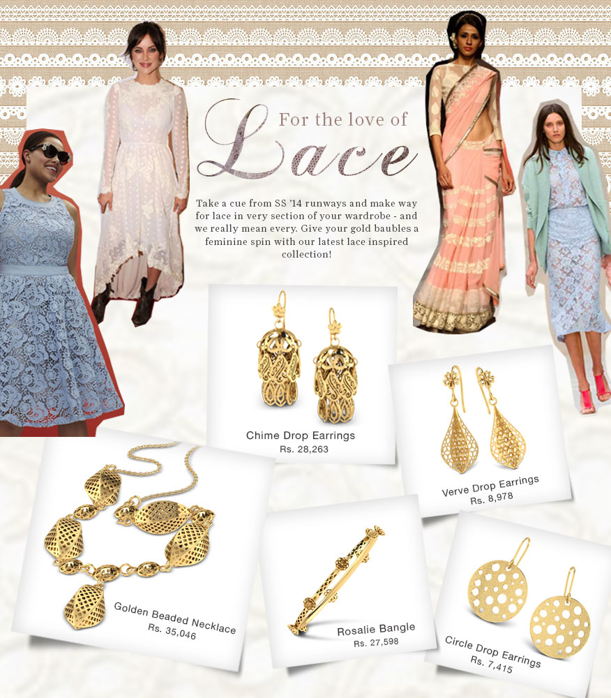 Gold Lace Jewellery