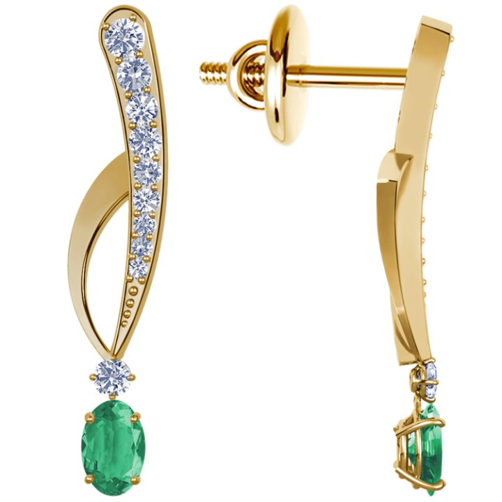 Emerald Earrings