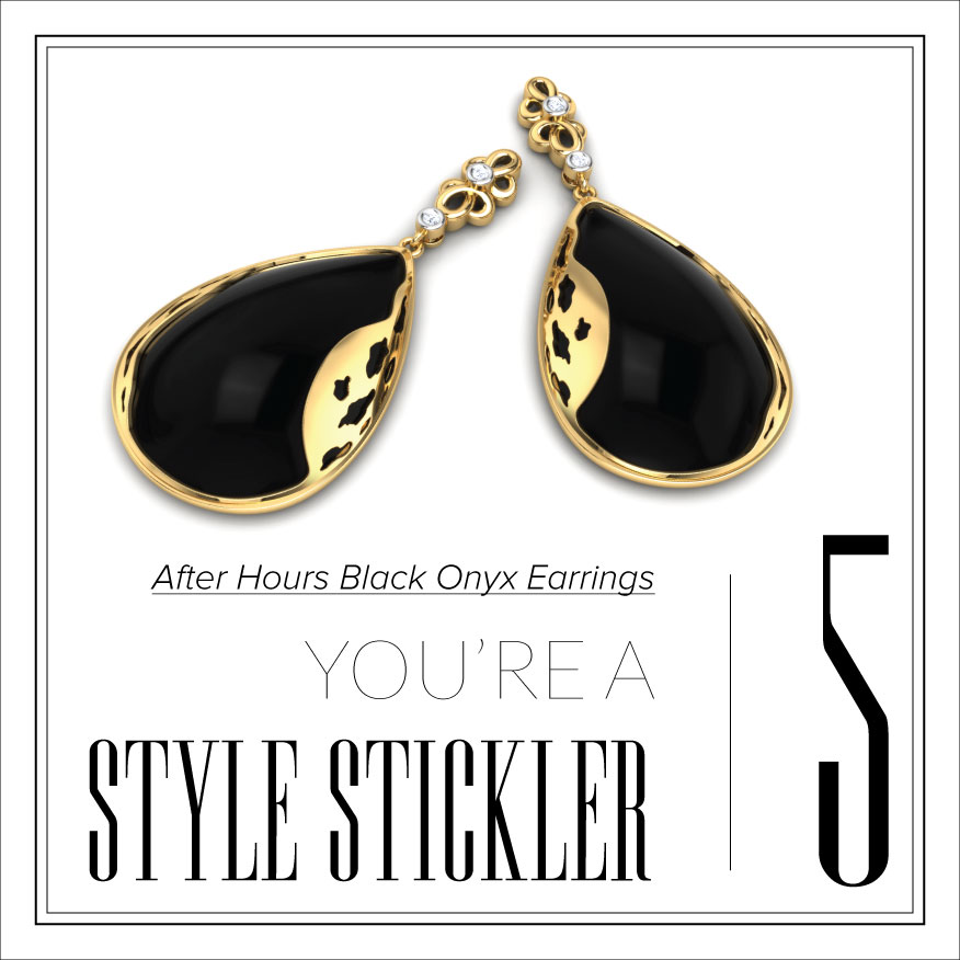 After Hours Black Onyx Earrings