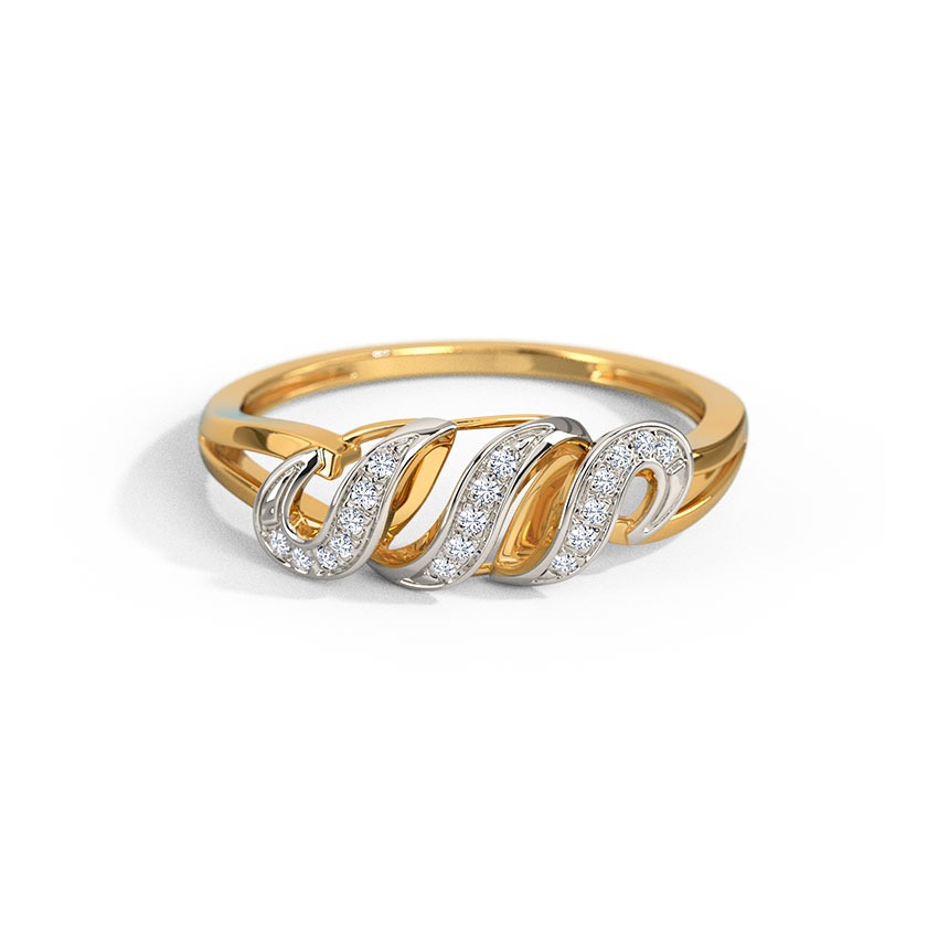 Interwind Shimmer Diamond Ring