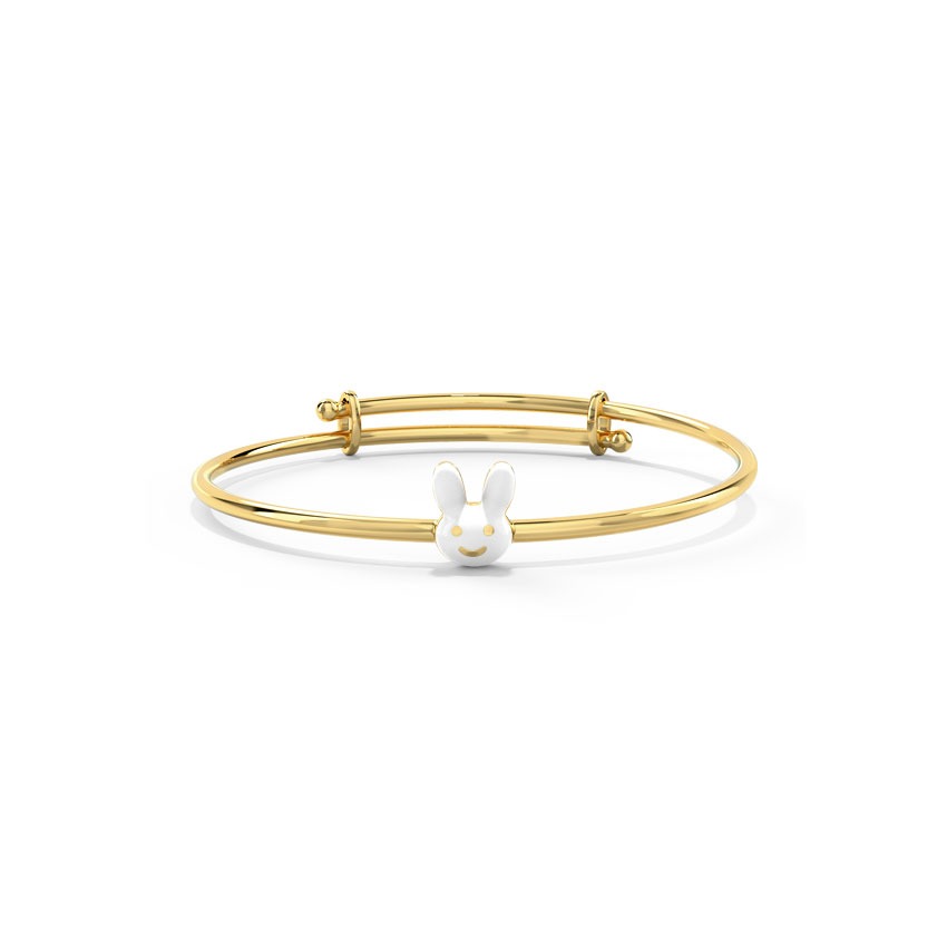 Happy Bunny Baby Gold Bangle