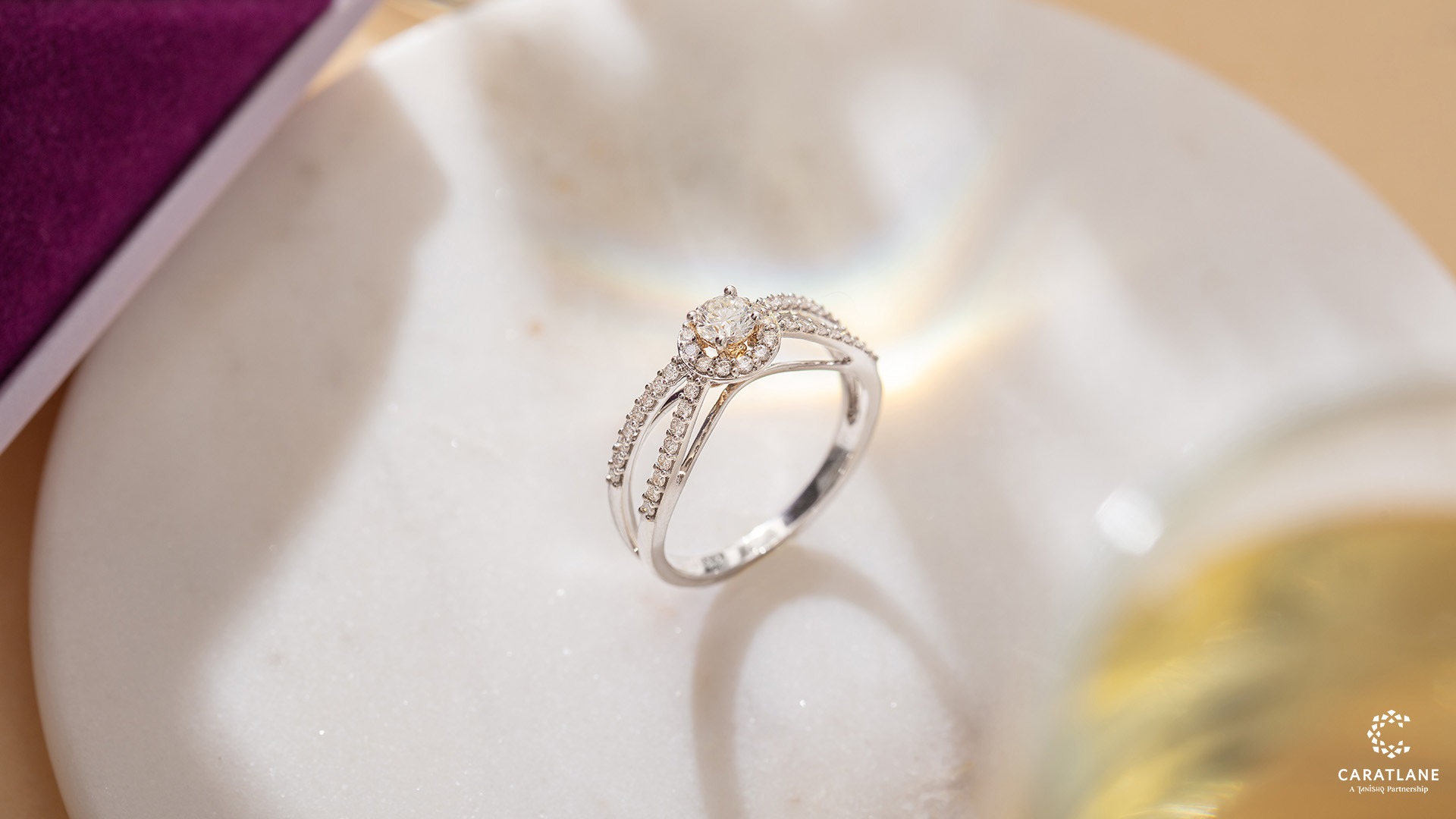 Shop Duo Flare Diamond Ring Online | CaratLane US