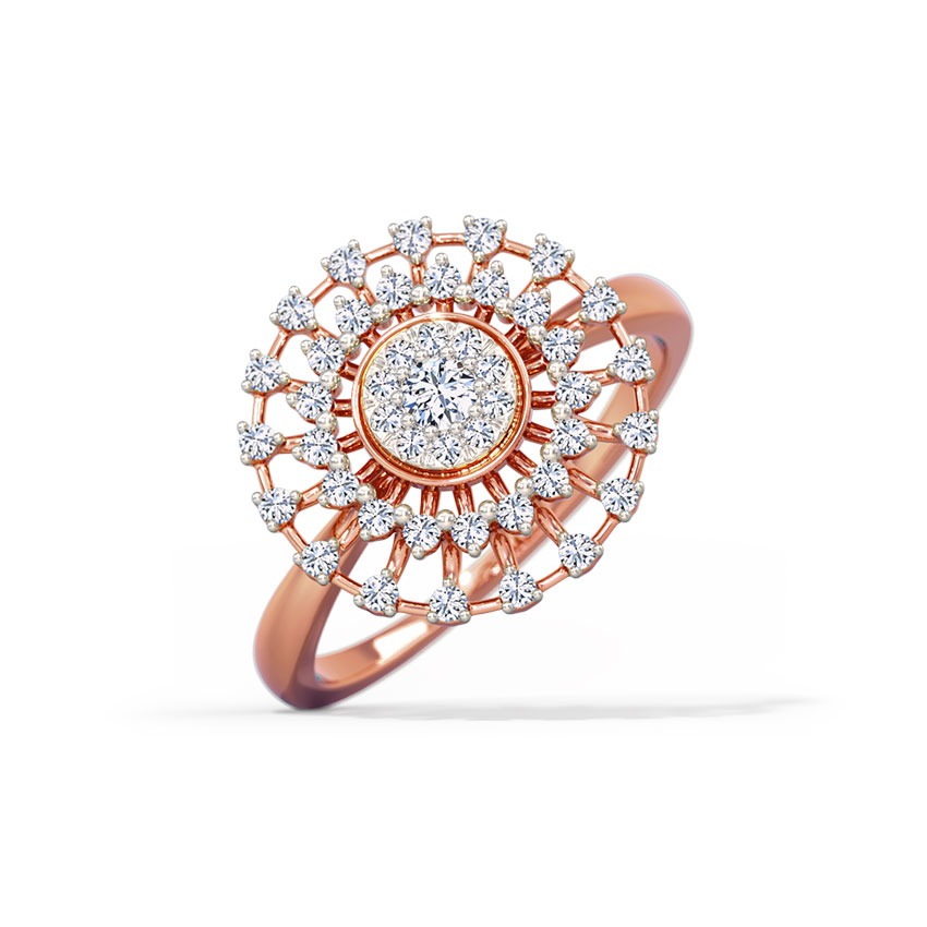 Rolling Cluster Diamond Ring