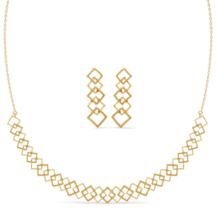 Soma Spark 22KT Gold Necklace Set