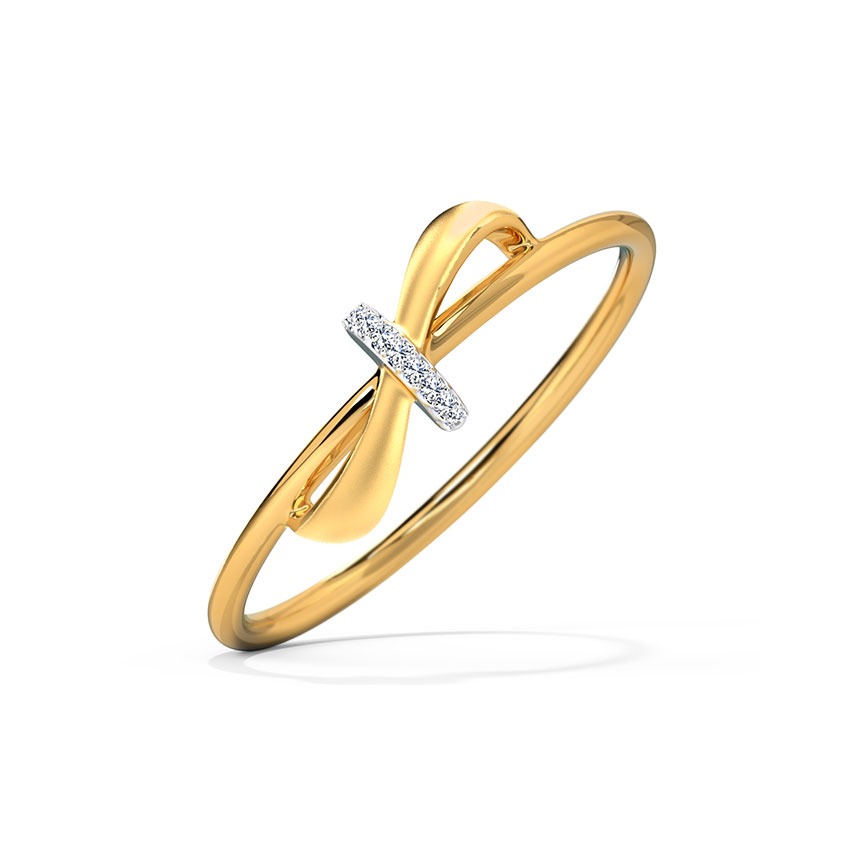 Soft Flow Diamond Ring