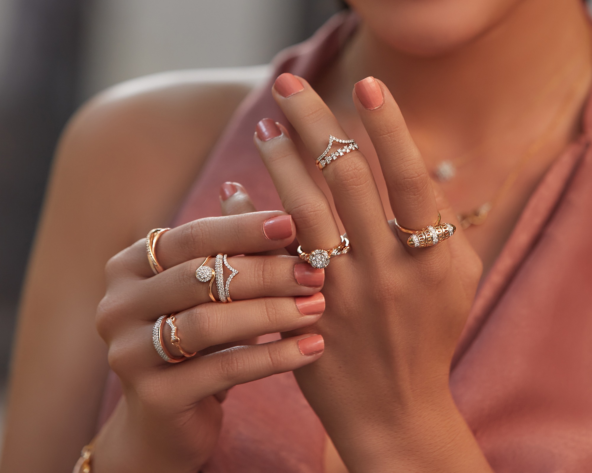 Zarek Glam Pearl Ring | Delicate Diamond Rings For Her | CaratLane
