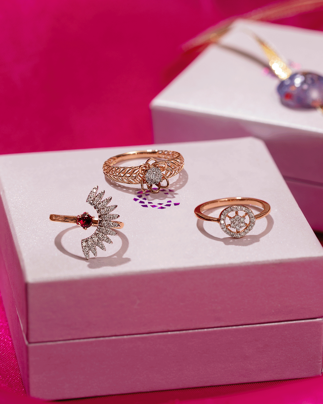 Elegant 14k Solid Gold Ring, Diamond Ring for Women, Gift For Her, Bir –  GeumJewels