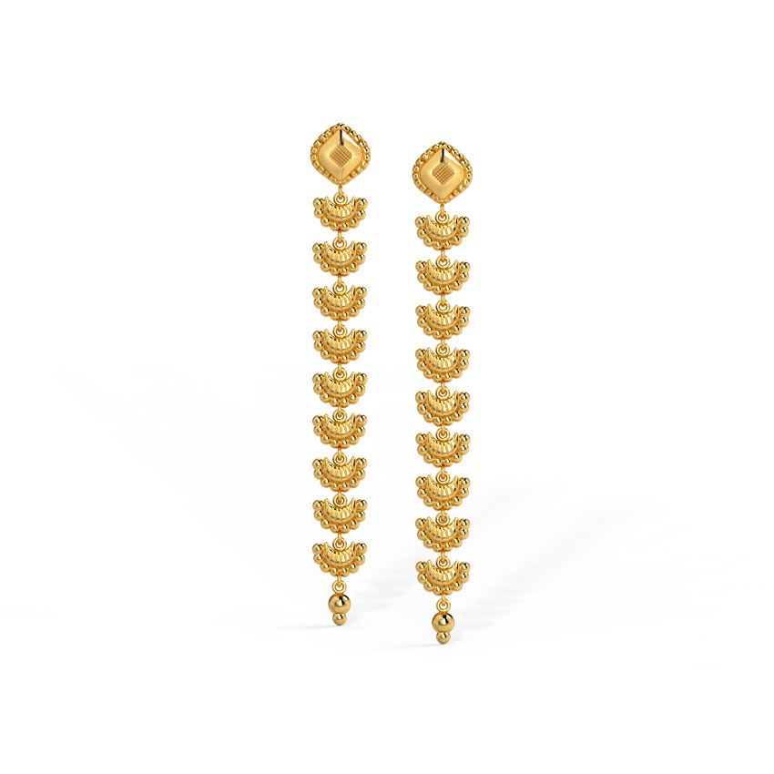Ikshita Gold Drop Earrings