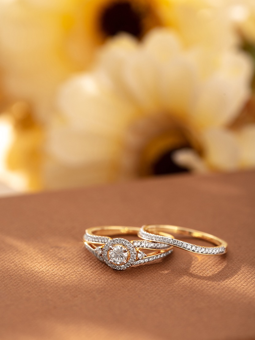 Wedding Rings Set - Gold | Konga Online Shopping