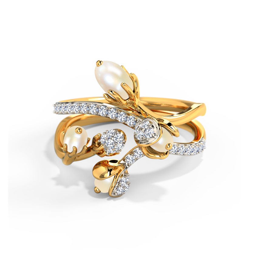 Muktya Dual Pearl Ring