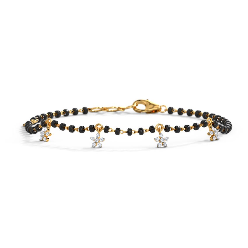 Naitree Diamond Mangalsutra Bracelet