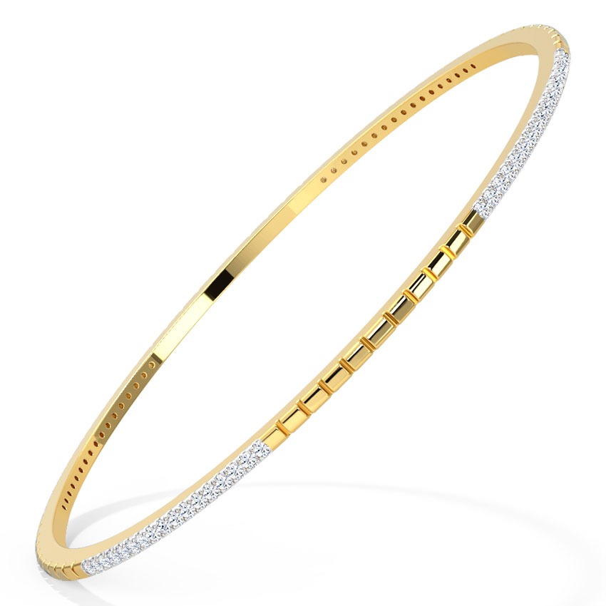 Glenda Textured Diamond Bangle