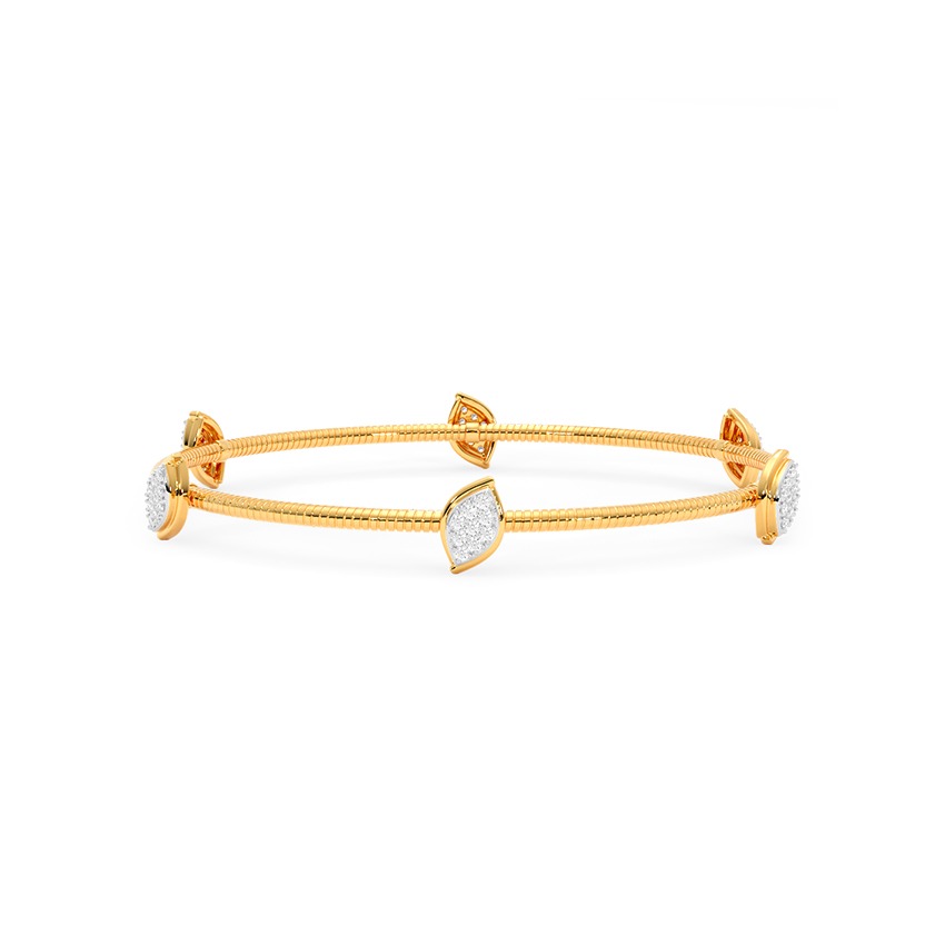 Marquise Charm Diamond Bangle