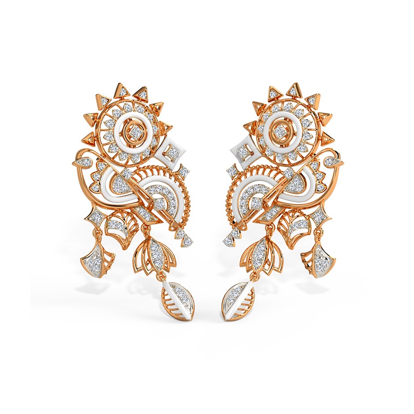 Surya Pakhi Diamond Drop Earrings