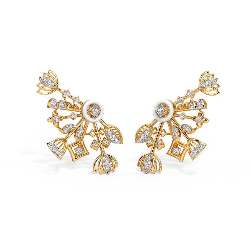 Shakha Diamond Stud Earrings