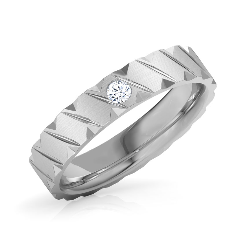 Ezra Platinum Band for Men