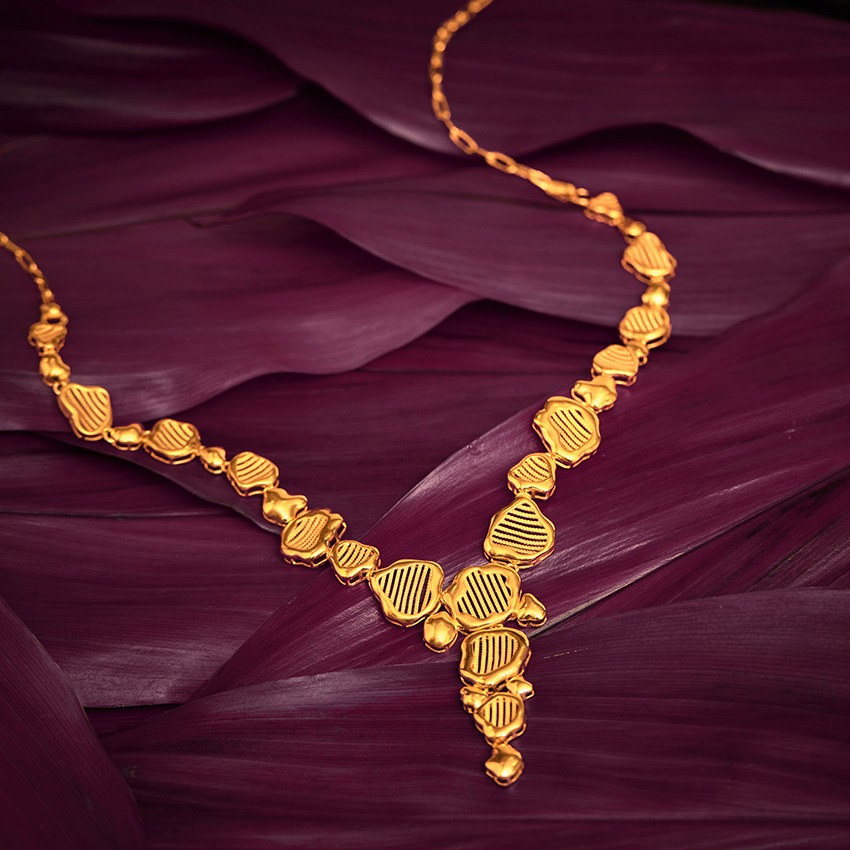 Lerisha 22KT Gold Necklace Set