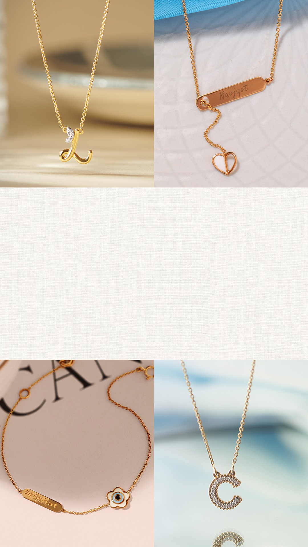 Explore Personalised Jewellery Pendants Rings Bracelets