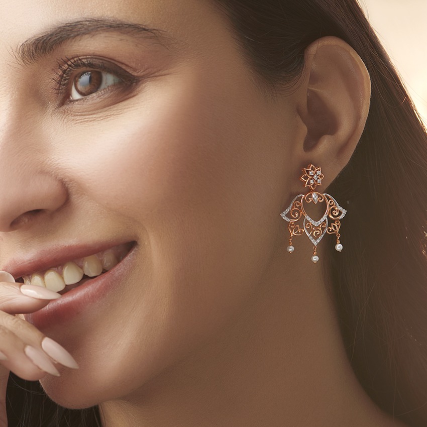 Noorjahan Gemstone Chand Bali