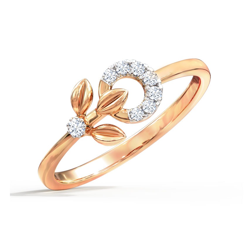 Encircle Fern Diamond Ring