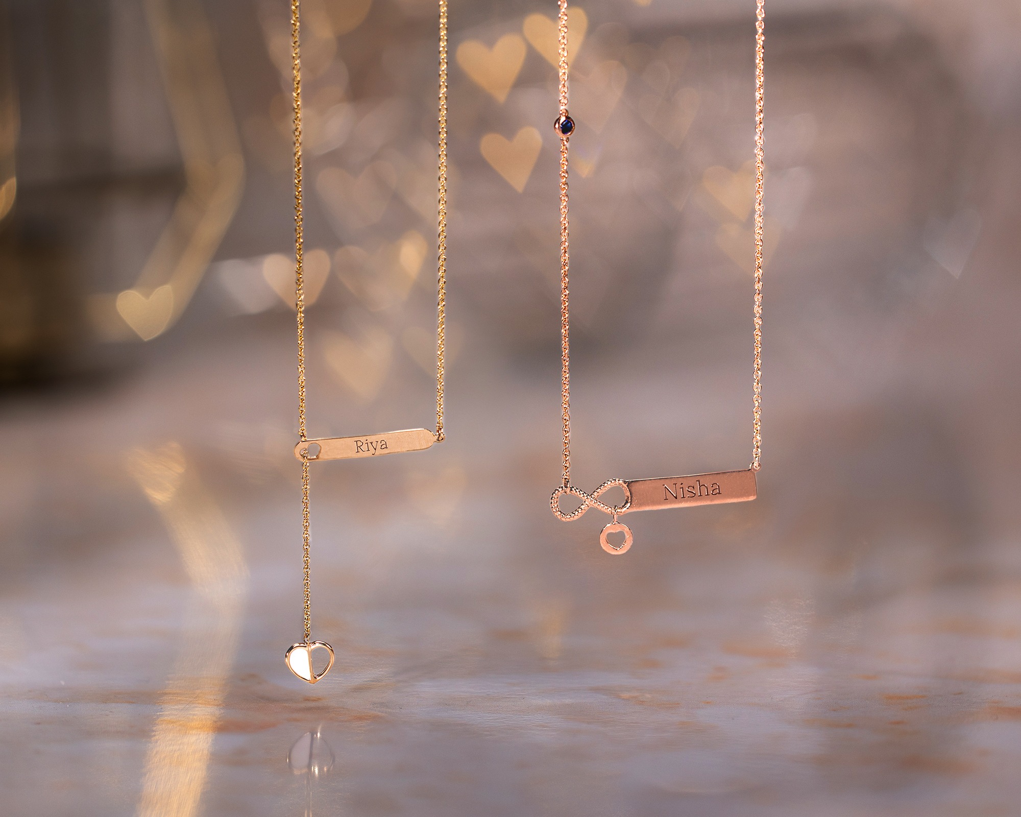 Personalised couples necklace clearance