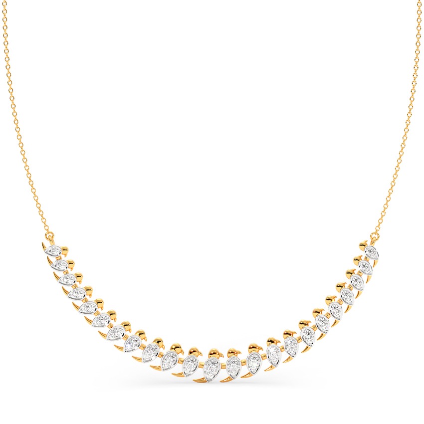 Streamlined Sparkle Diamond Necklace