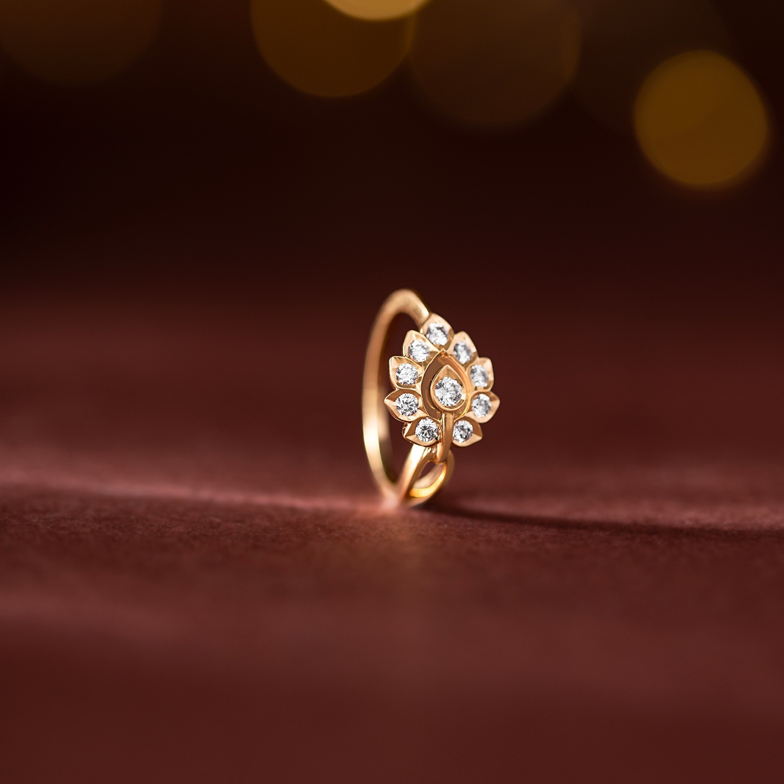 Italkal 22k Gold and Diamond Ring