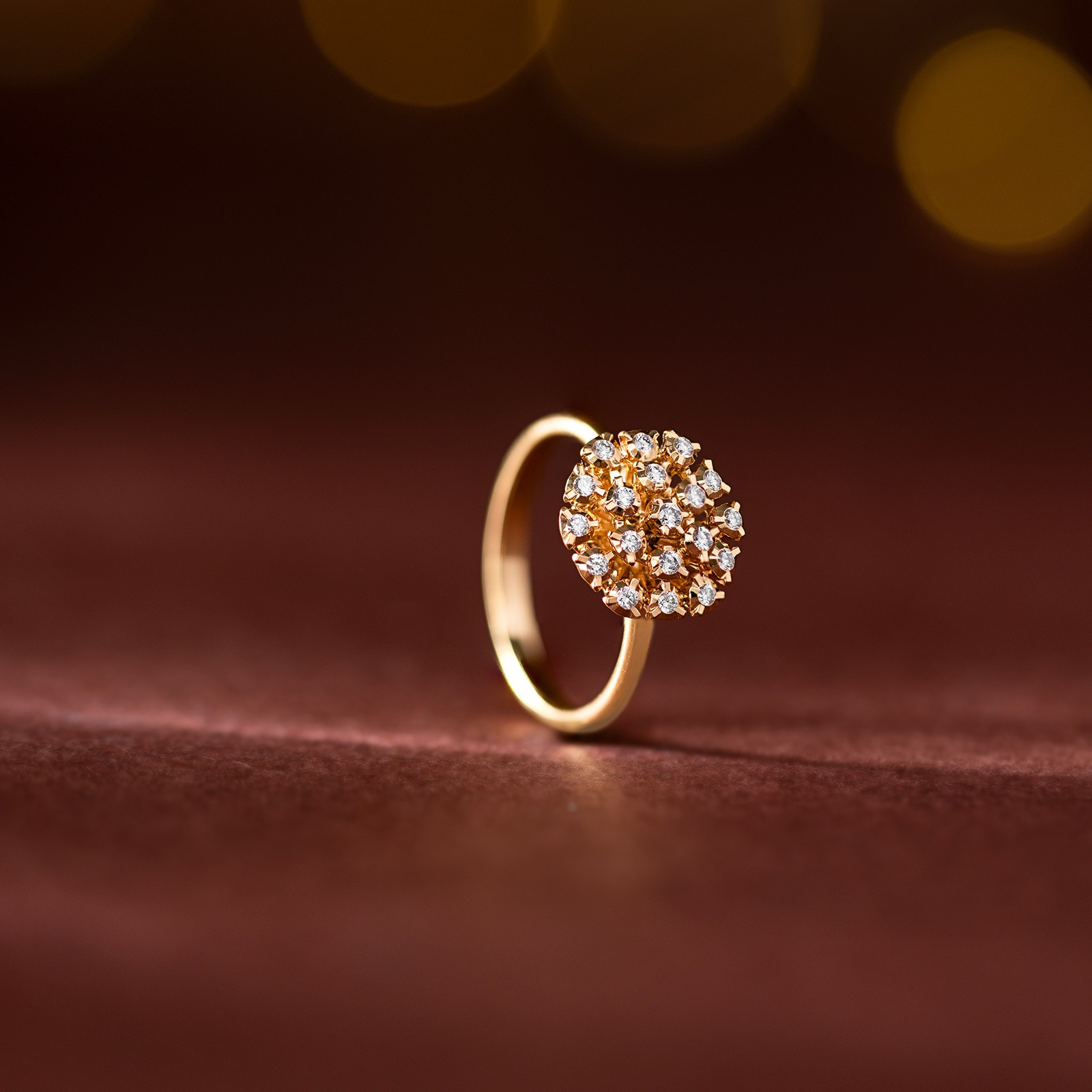 Teliya 22k Gold and Diamond Ring