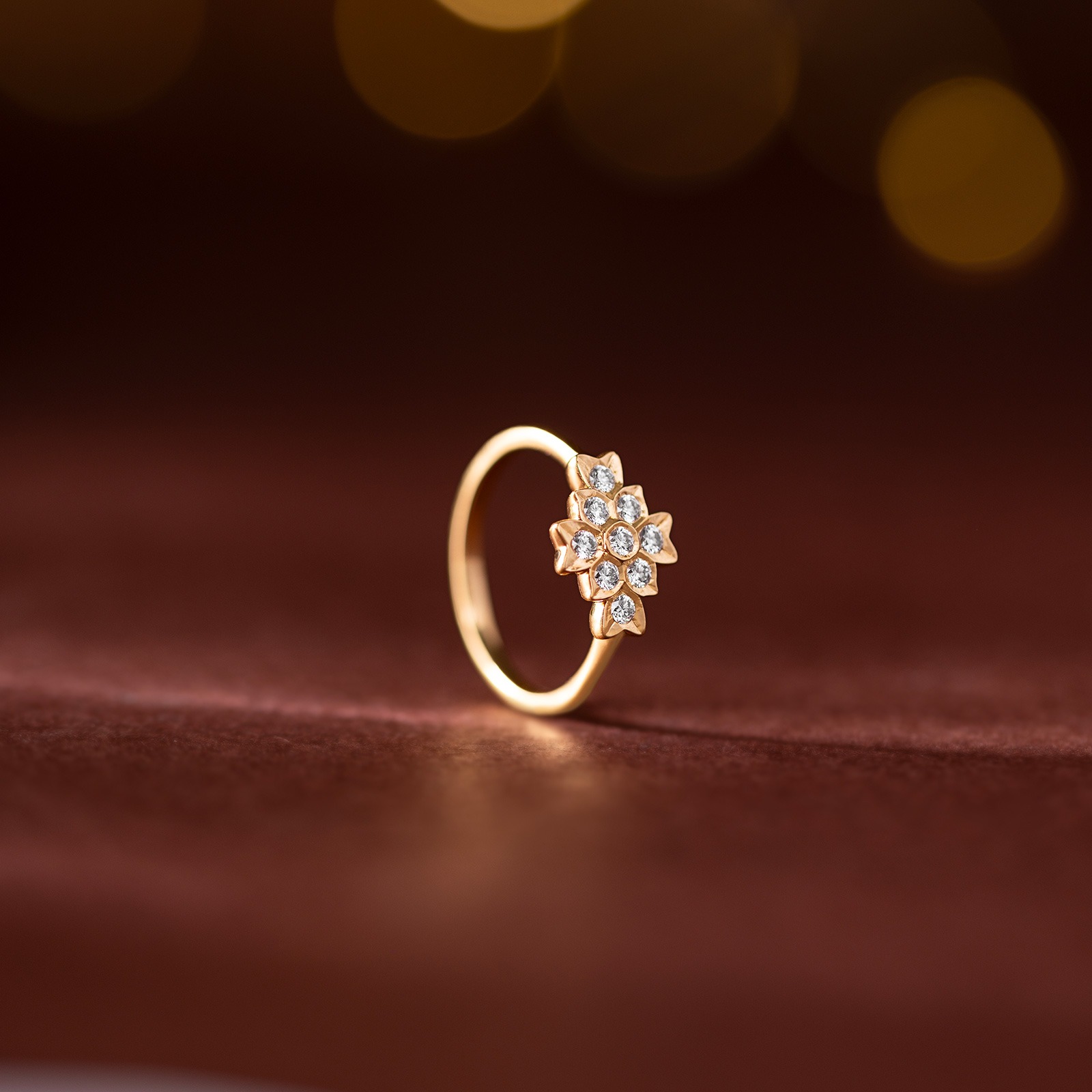 Neli 22k Gold and Diamond Ring