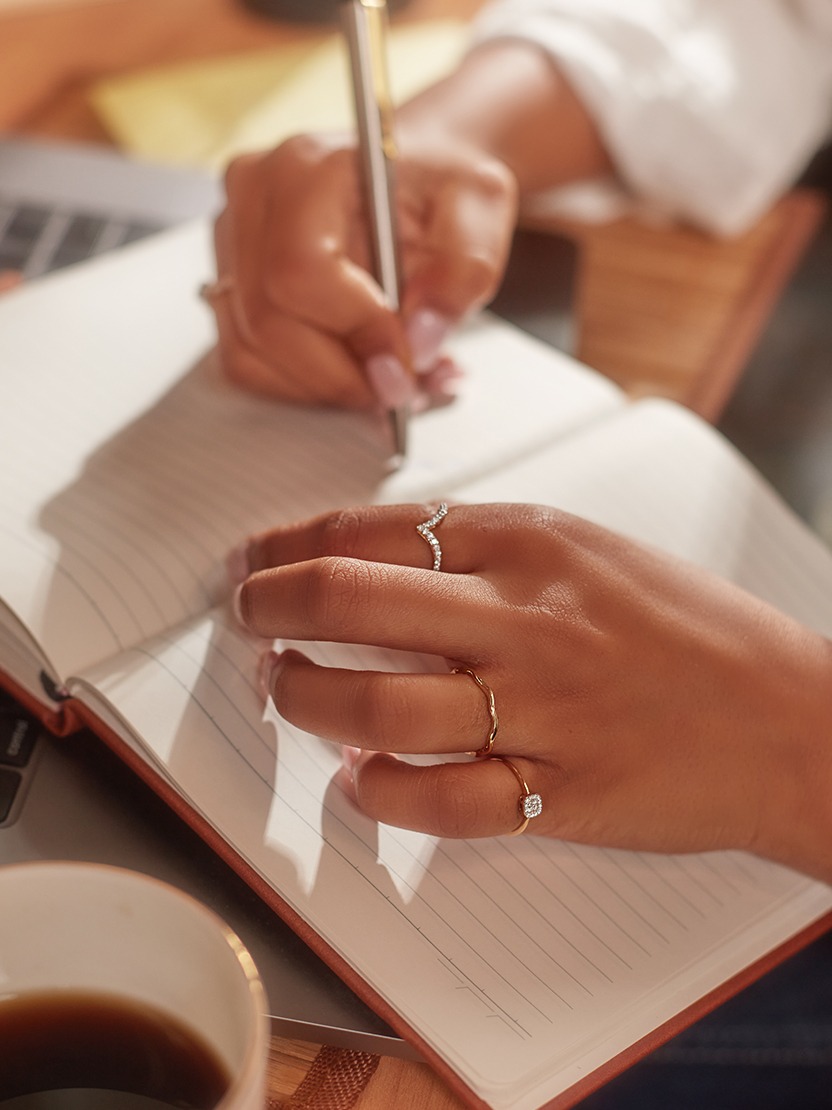 Elegant office wear rings