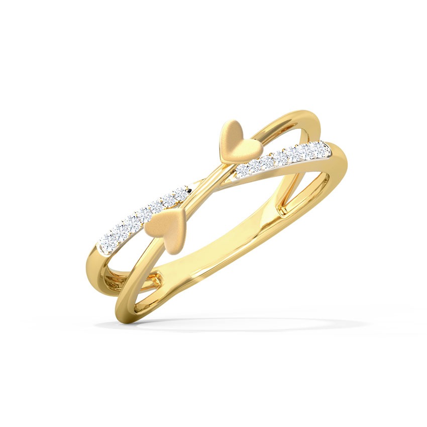 Amore Heart Flutter Diamond Ring