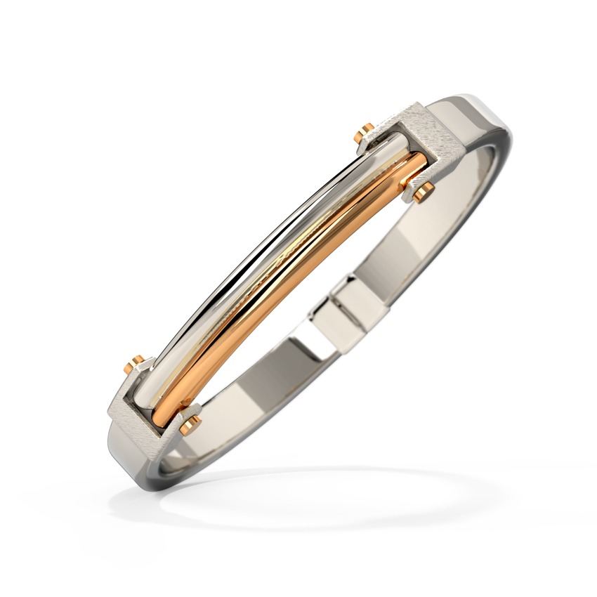 Herik Timeless Platinum Bracelet For Men