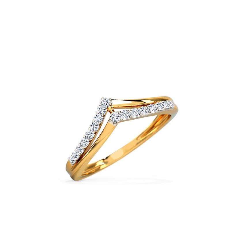 Classic Duo V Diamond Ring