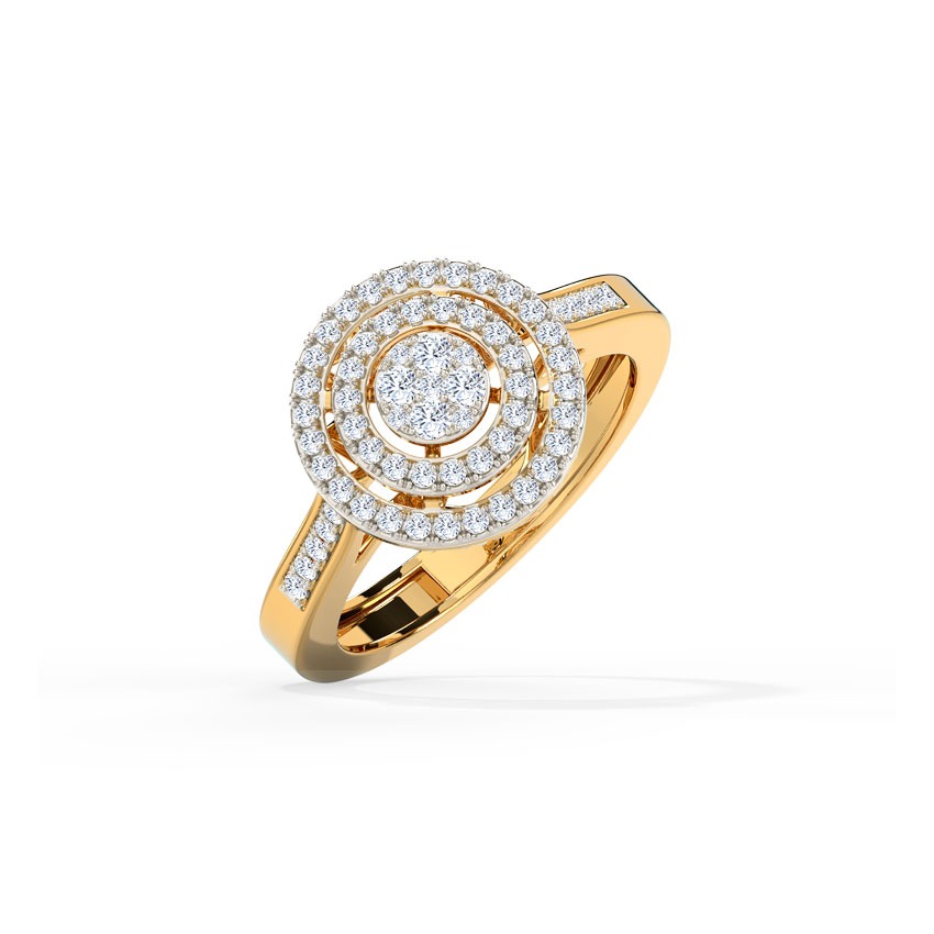 Duo Halo Adjustable Diamond Ring