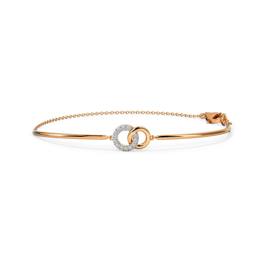 Duo Interlinked Diamond Bracelet