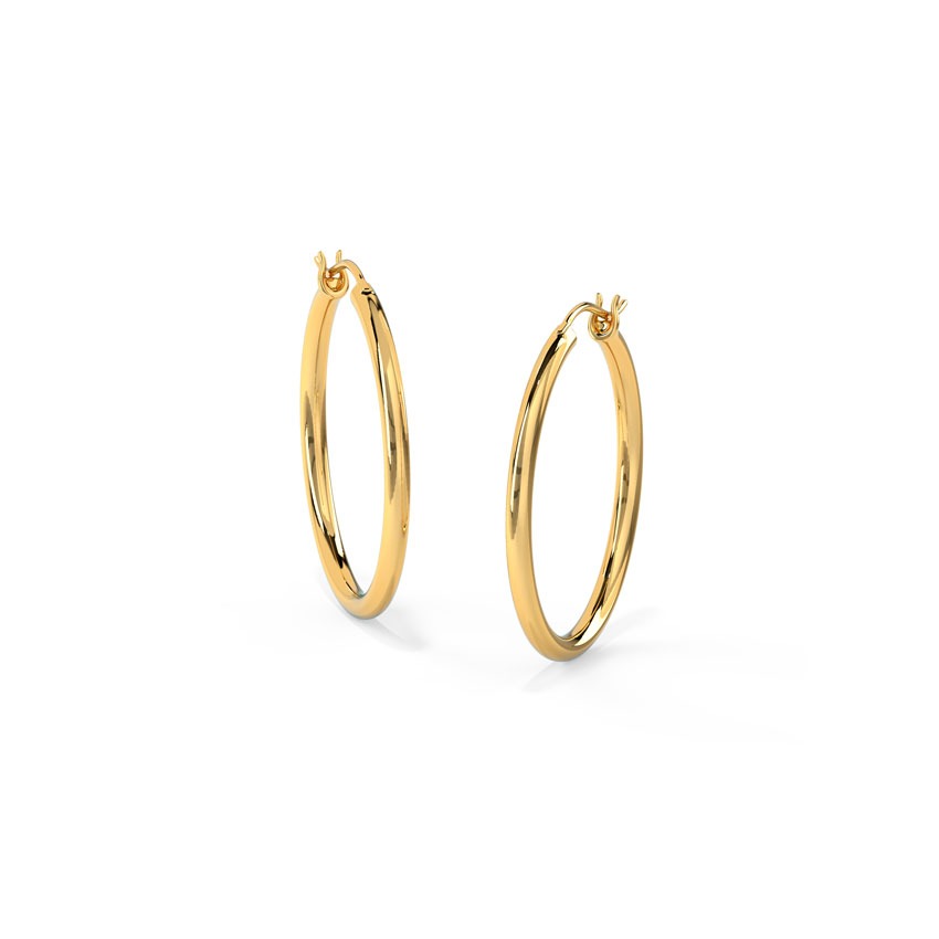 Timeless Minimalistic Gold Hoop Earrings