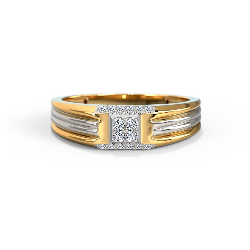 Mystic Square Diamond Ring for Men
