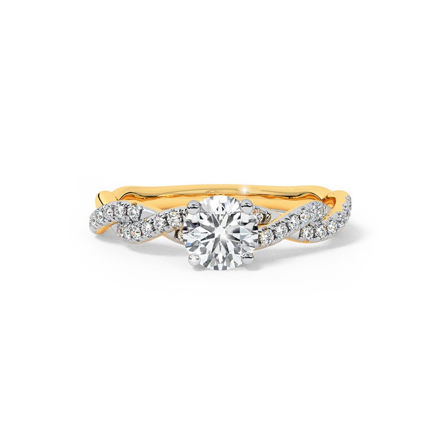 Sophisticated Gold Sui Solitaire Ring